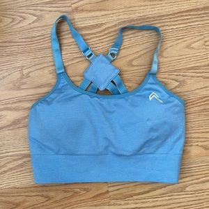 Oner Active Classic Seamless Sports Bra, Blue, Size: M